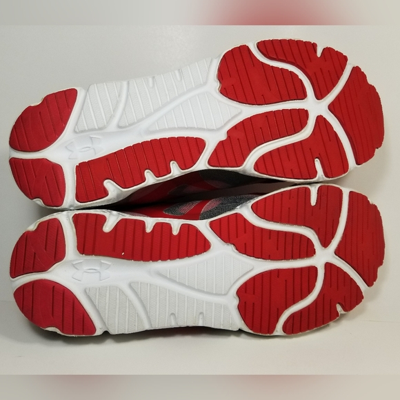 Under Armour Men's Micro G Monza Running Training Shoes Red White 1249942 Size 8 - Picture 7 of 7